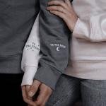 To the stars | To the moon embroidered on the sleeves